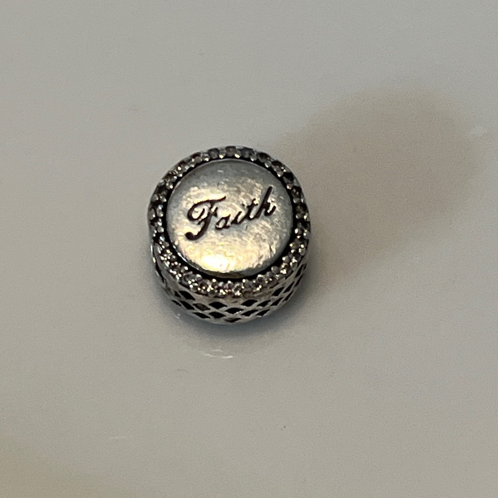 Pandora Silver Faith Charm